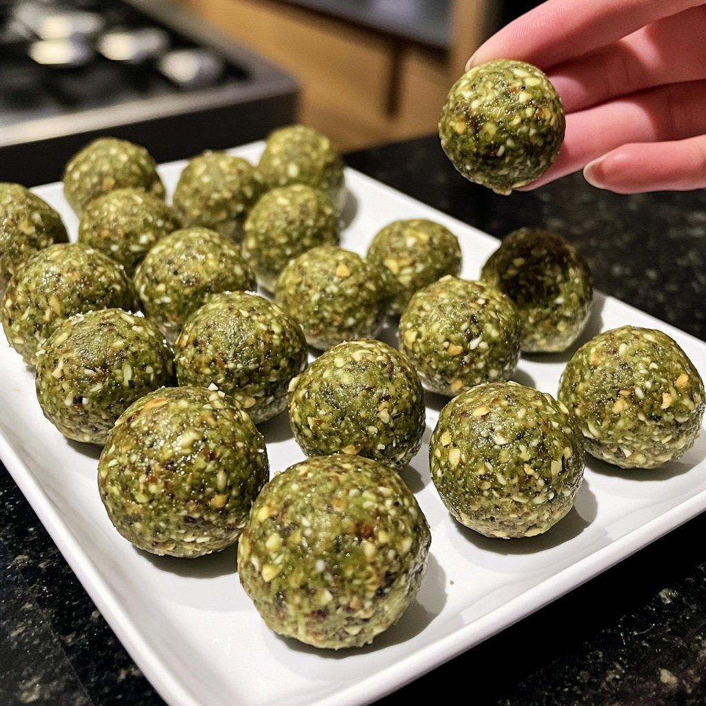 Protein Balls with Matcha