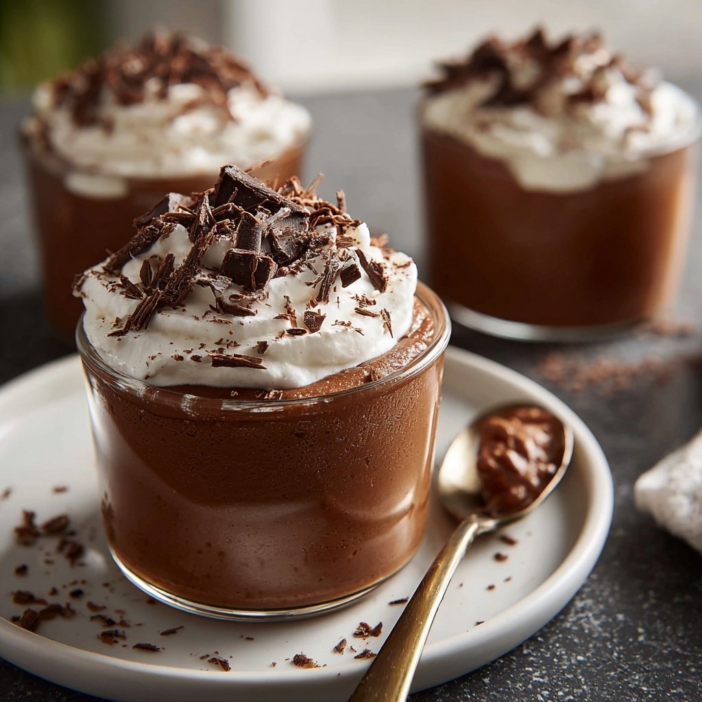 Creamy Chocolate Pudding Cups