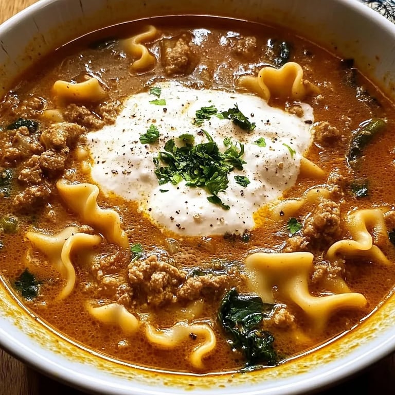 Best Ever One-Pot Lasagna Soup Recipe!