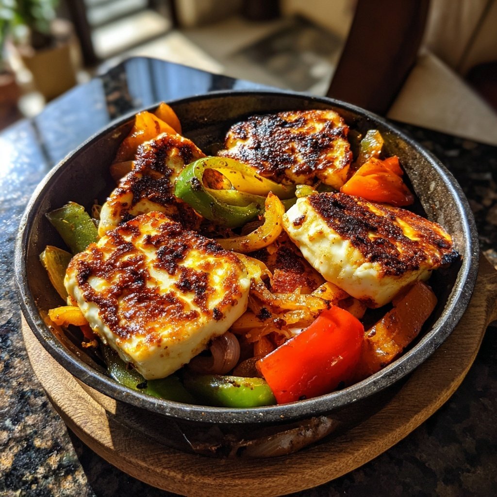 Grilled Halloumi With Vegetables