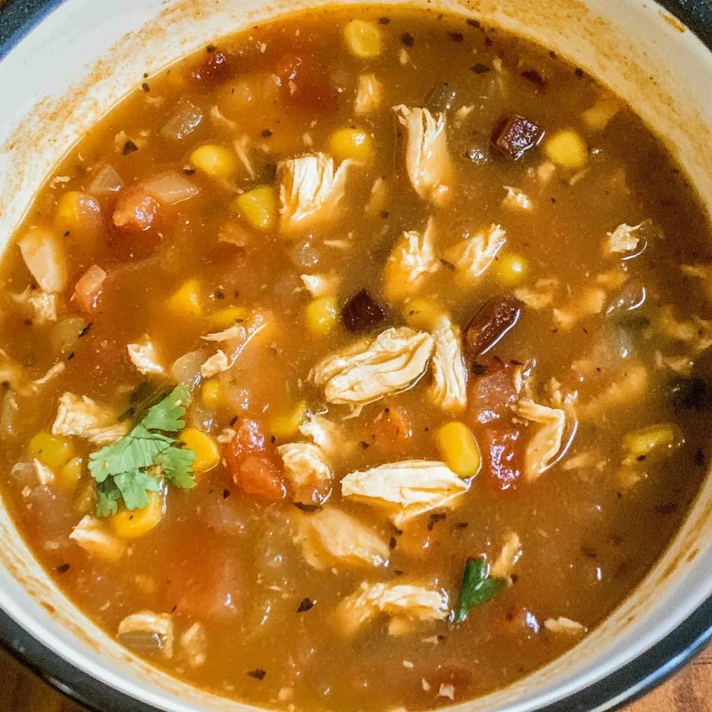Easy Chicken Tortilla Soup Recipe