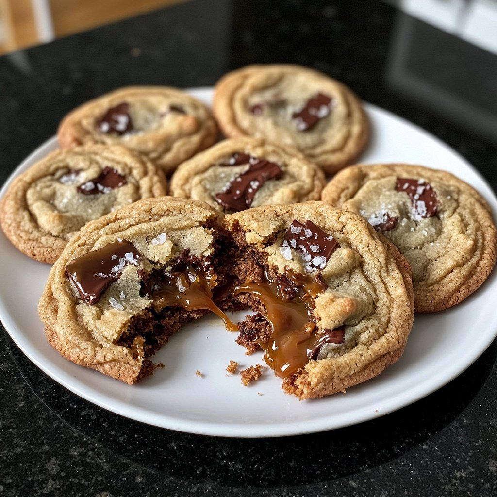 Salted Caramel Chocolate Cookies