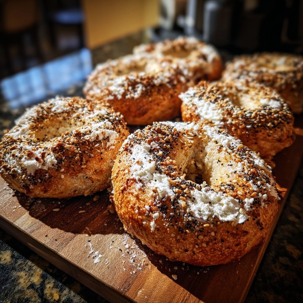Soft Whole Wheat Yogurt Bagels