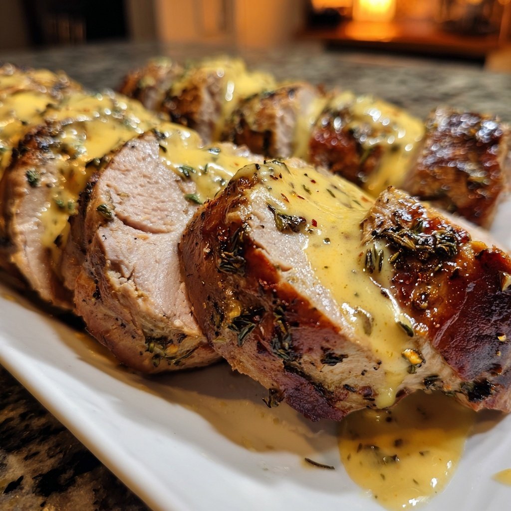 Best-Ever Pork Tenderloin with Creamy Dijon Sauce