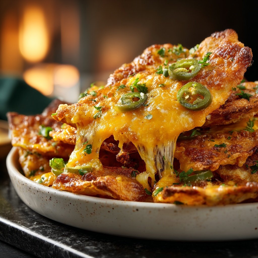 Oven Baked Loaded Nachos