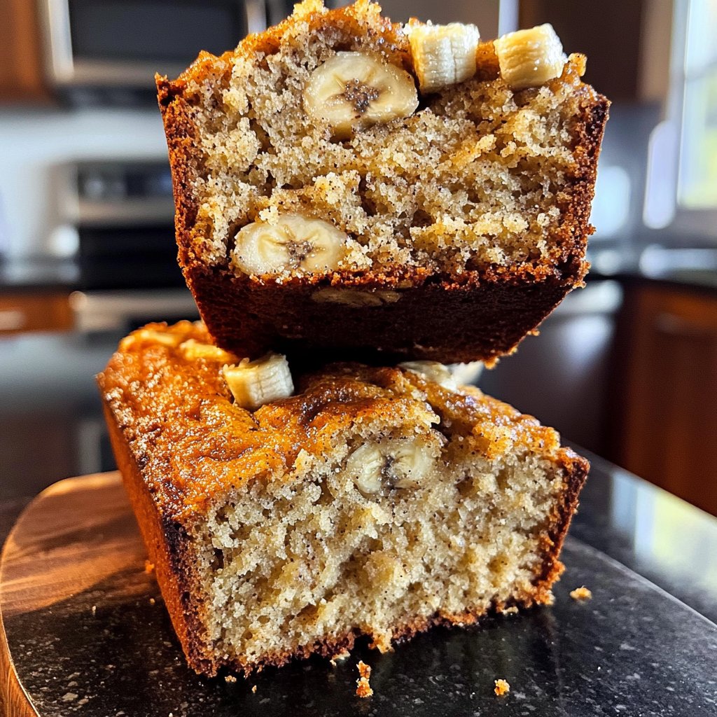 Banana Bread with Soft Crumb