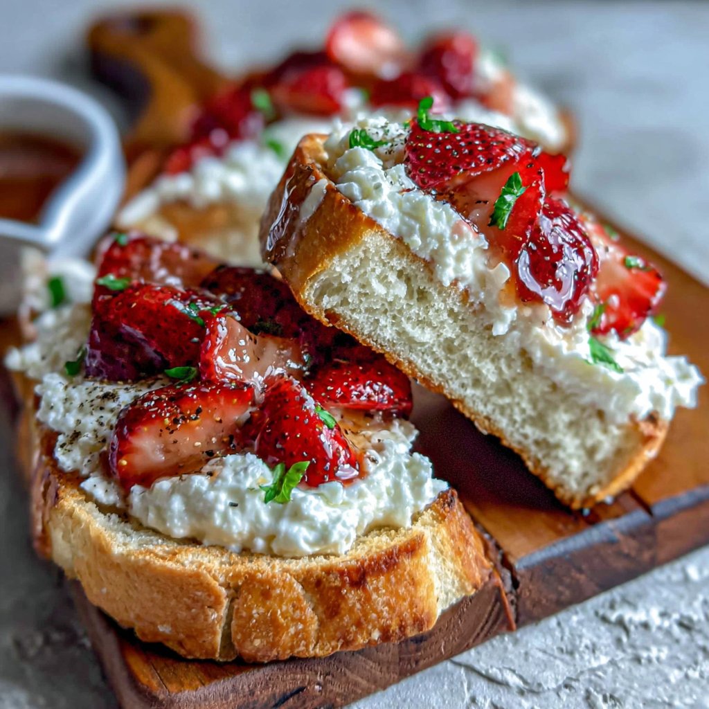 Strawberry Ricotta Toast