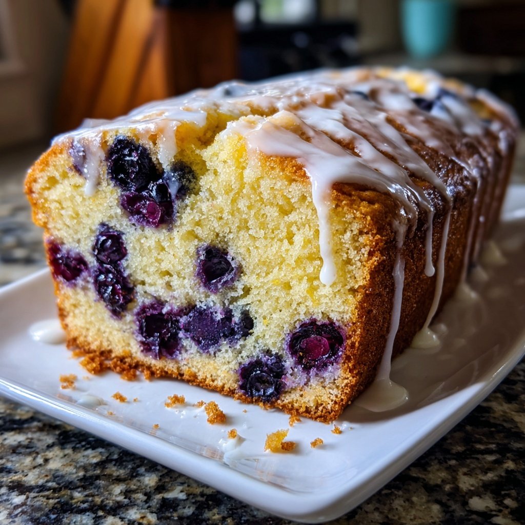 Baking & Desserts Lemon Blueberry Loaf Cake