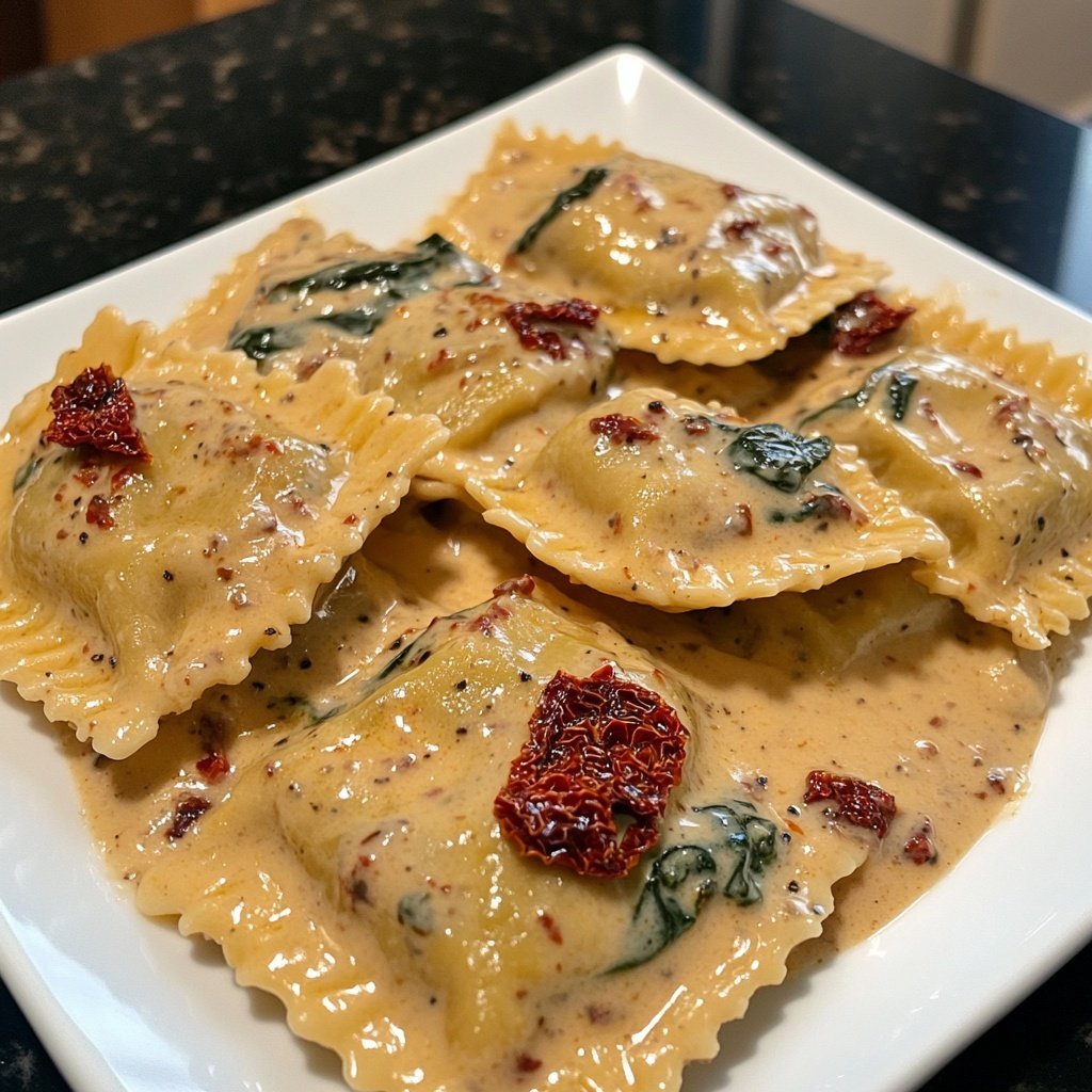 Creamy Tuscan Ravioli