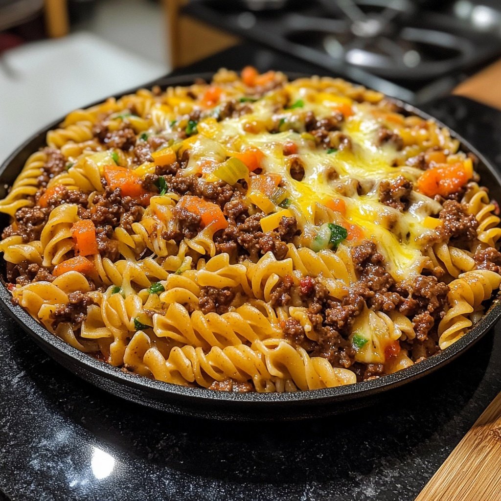 Ground Beef Pasta Skillet