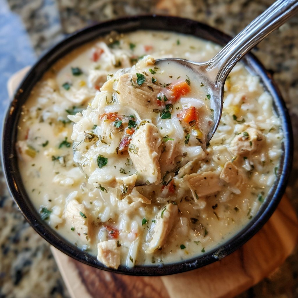 Creamy Chicken and Rice Soup